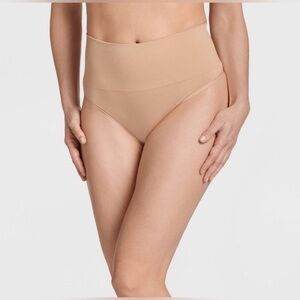 Jockey Waist Slimmer Shapewear Tan Thong Underwear Intimates Large